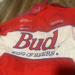 Vintage Large Nascar Budweiser Racing Jacket